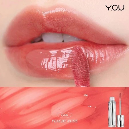 YOU Cloud Paint Glassy Glow Lip Tint 3gr - G06 Peach Nude
