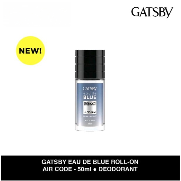 Gatsby Eau De Blue Deodorant Roll On 50ml - Air Code
