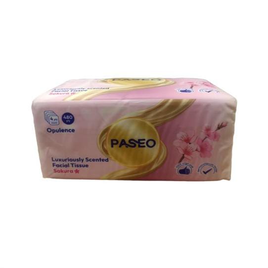 Tissue Paseo Opulence Luxuriously Scented Facial 480ply - Sakura