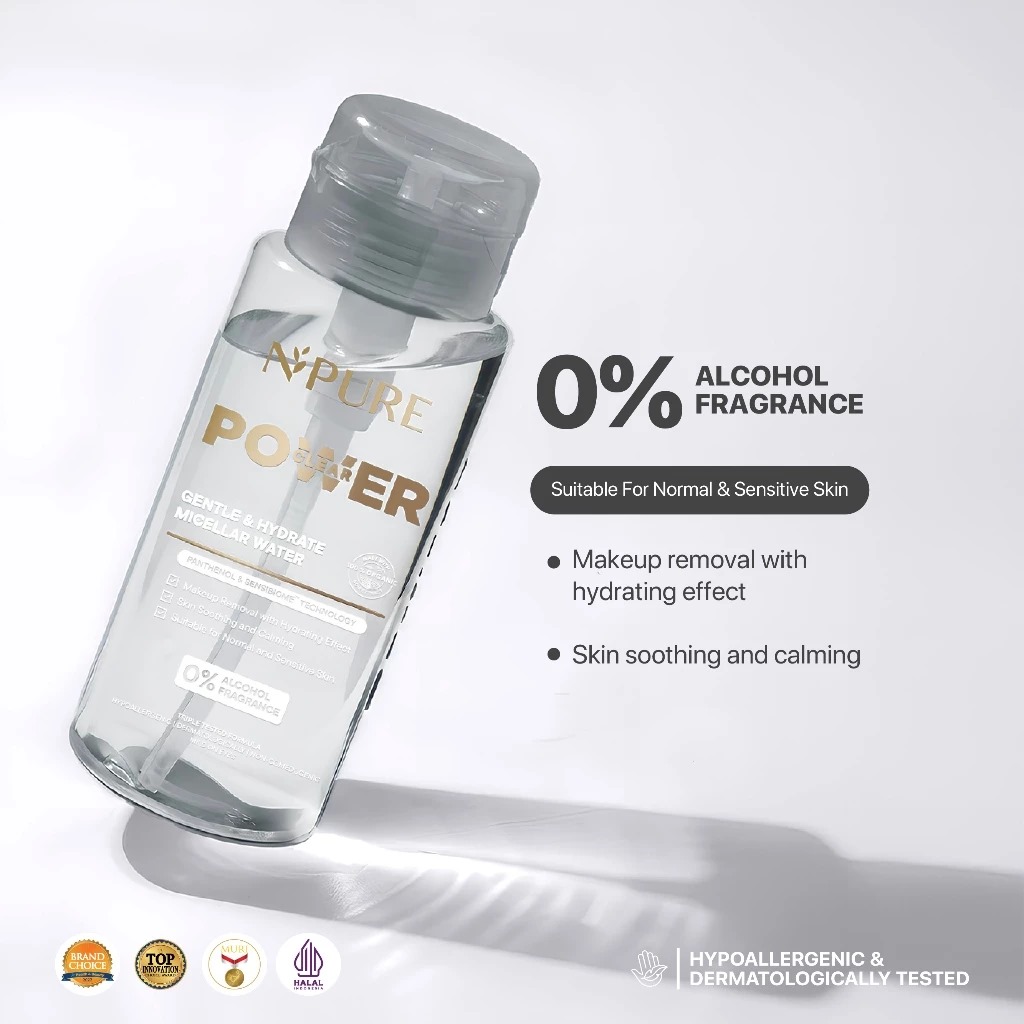 Npure Power Clear Gentle & Hydrate Micellar Water 100ml
