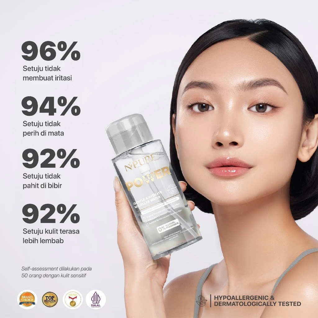 Npure Power Clear Gentle & Hydrate Micellar Water 100ml