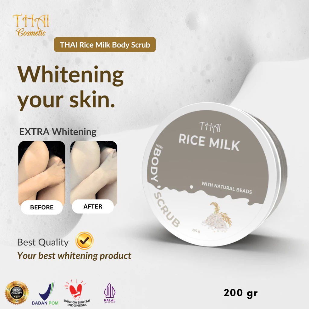 Thai Body Scrub 200gr - Rice Milk Thai Body Scrub 200gr - Rice Milk