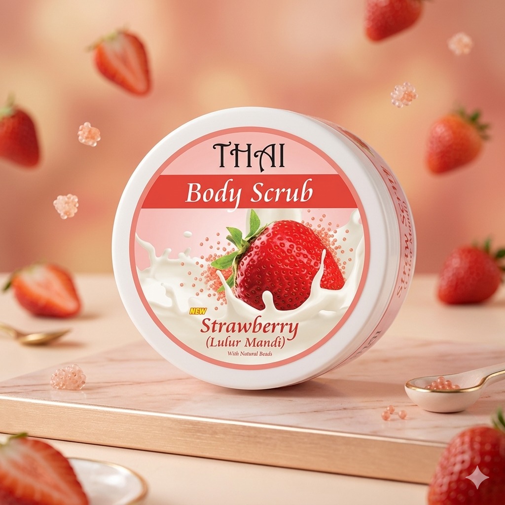 Thai Body Scrub 200gr - Strawberry Thai Body Scrub 200gr - Strawberry