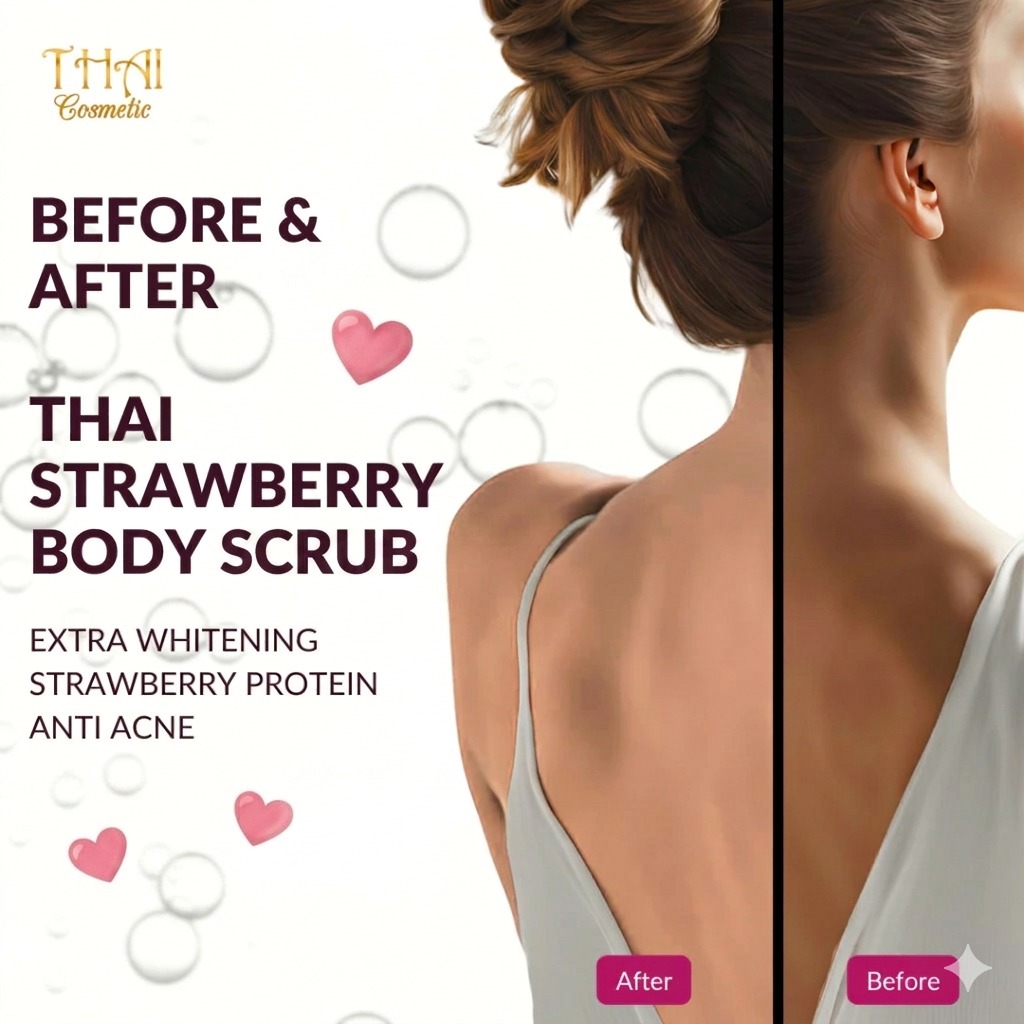Thai Body Scrub 200gr - Strawberry