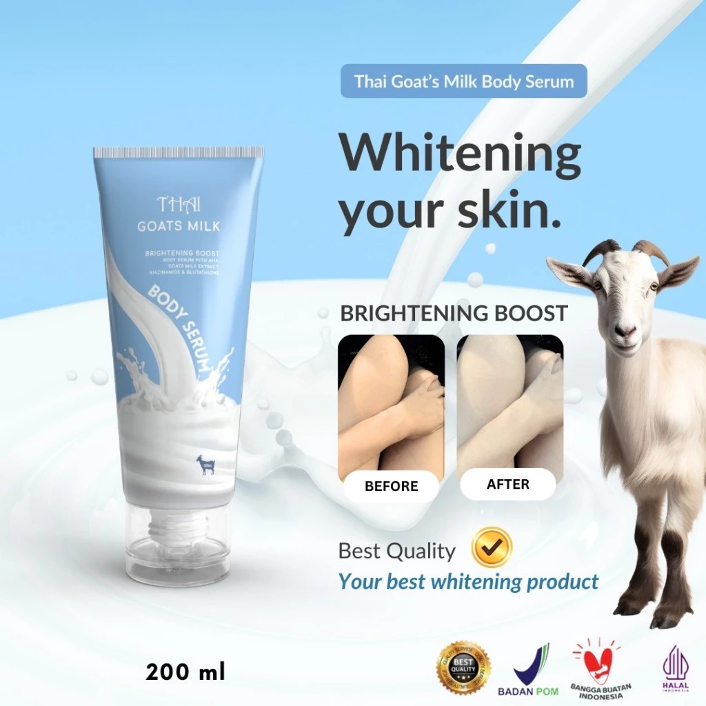 Thai Body Serum 200ml - Goat's Milk Thai Body Serum 200ml - Goat's Milk