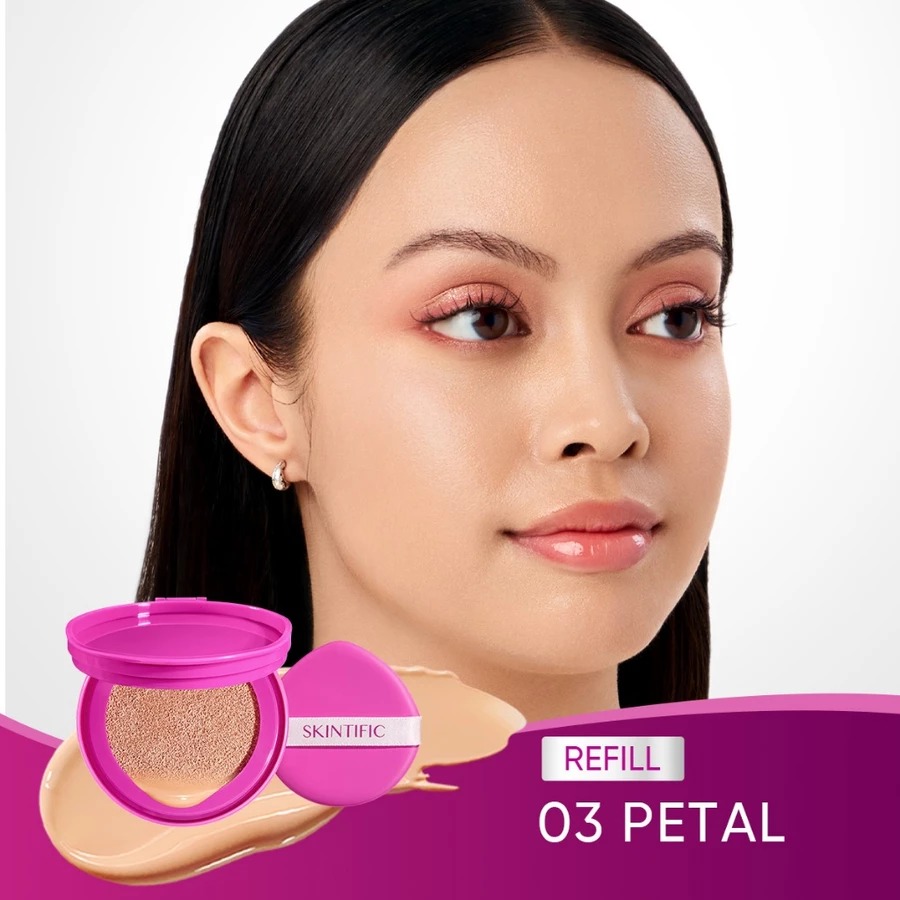Skintific Cover Glow Perfect Pink Cushion Refill - 03 Petal
