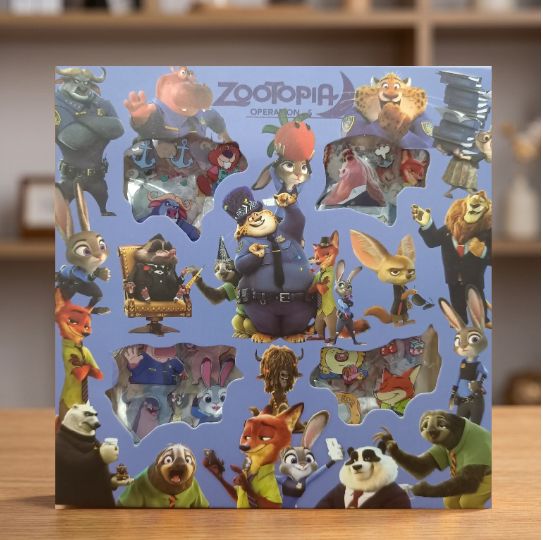 Stiker ZOOTOPIA 2D - UNGU (Isi 100 Waterproof Anti Air)