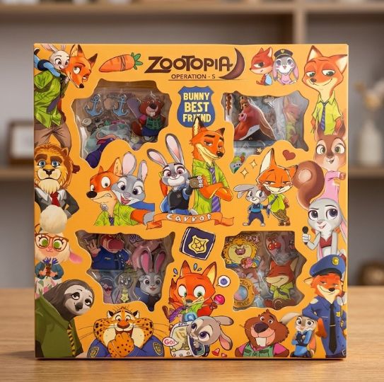 Stiker ZOOTOPIA 2D - KUNING (Isi 100 Waterproof Anti Air)