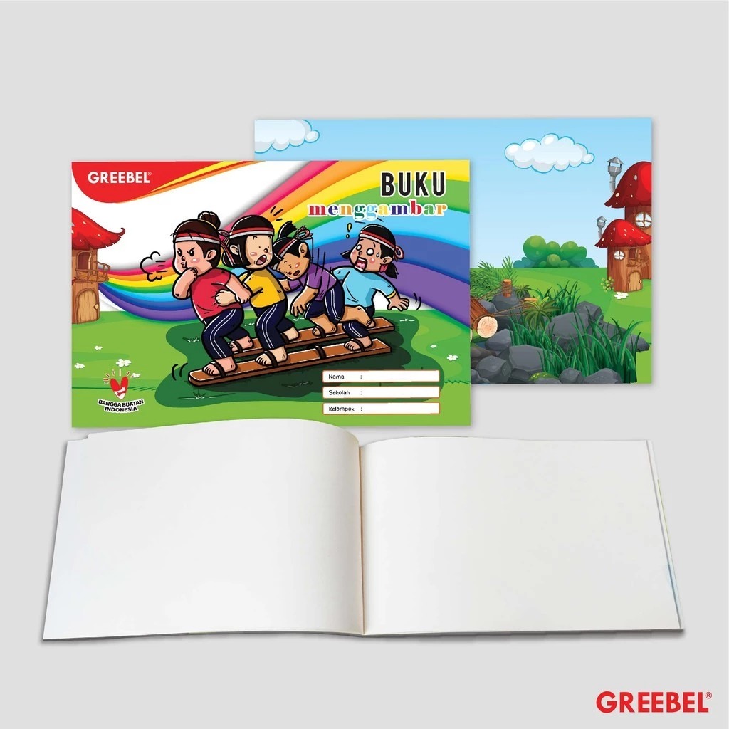 GREEBEL Sketch Book / Buku Menggambar A4 16 Halaman (21x30cm)