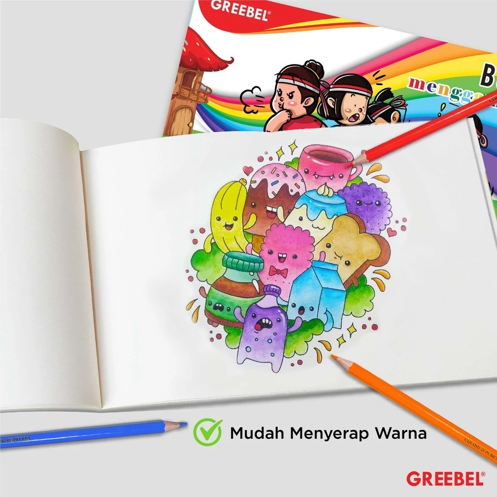 GREEBEL Sketch Book / Buku Menggambar A4 16 Halaman (21x30cm)