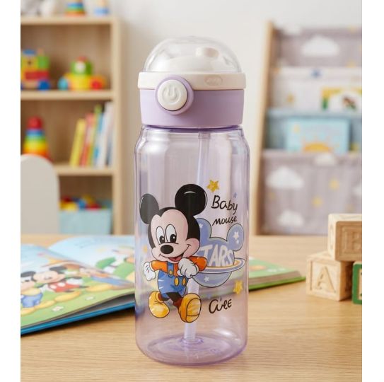 Botol Minum Anak Karakter 800ml (JB256) - MICKEY UNGU (Free Sedotan)