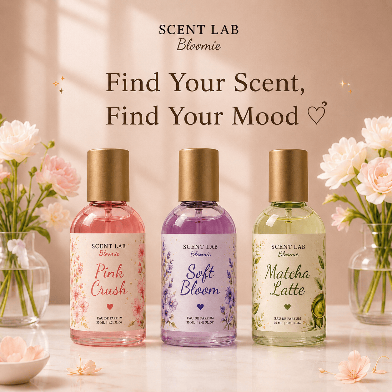 Scent Lab Bloomie Eau De Parfum 30ml - Pink Crush