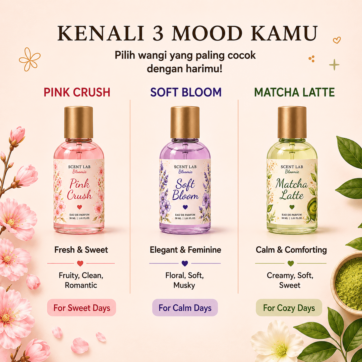 Scent Lab Bloomie Eau De Parfum 30ml - Soft Bloom