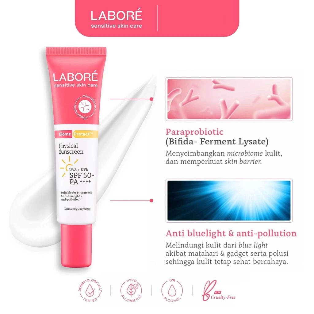 Labore Biome Protect Physical Sunscreen SPF50+ PA++++ 30ml
