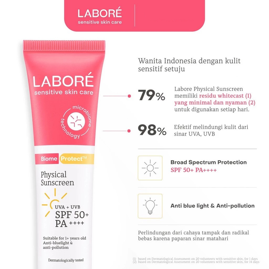 Labore Biome Protect Physical Sunscreen SPF50+ PA++++ 80ml