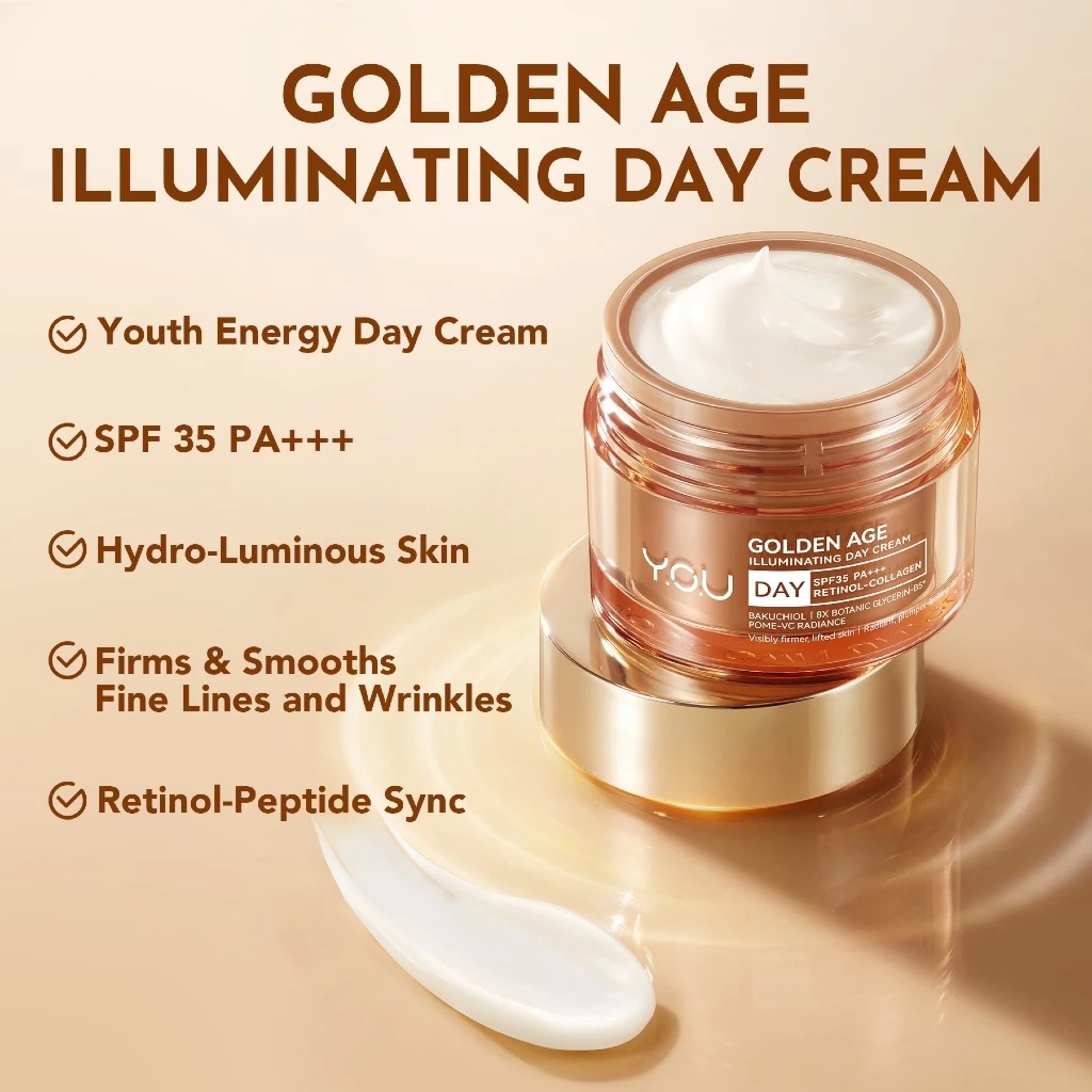 YOU Golden Age Illuminating Day Cream 30gr (Kemasan Jar)