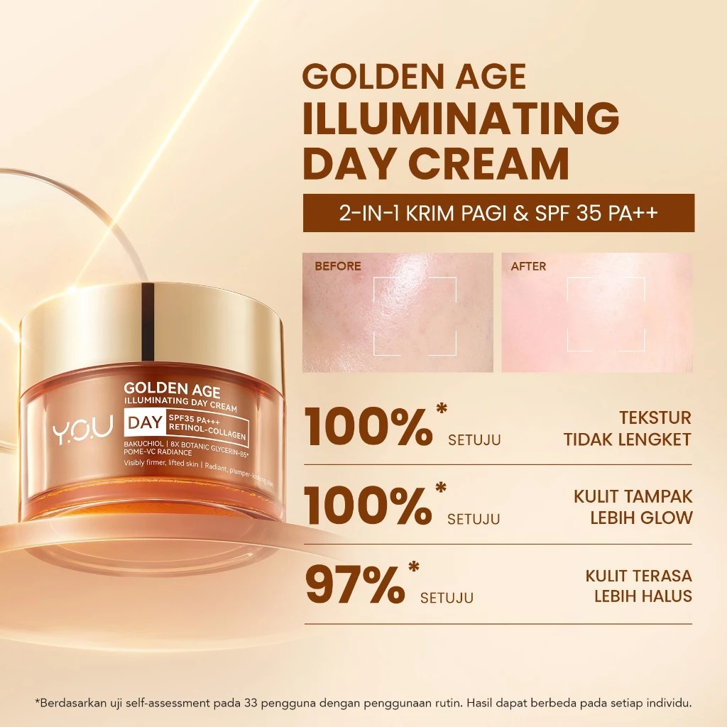 YOU Golden Age Illuminating Day Cream 30gr (Kemasan Jar)