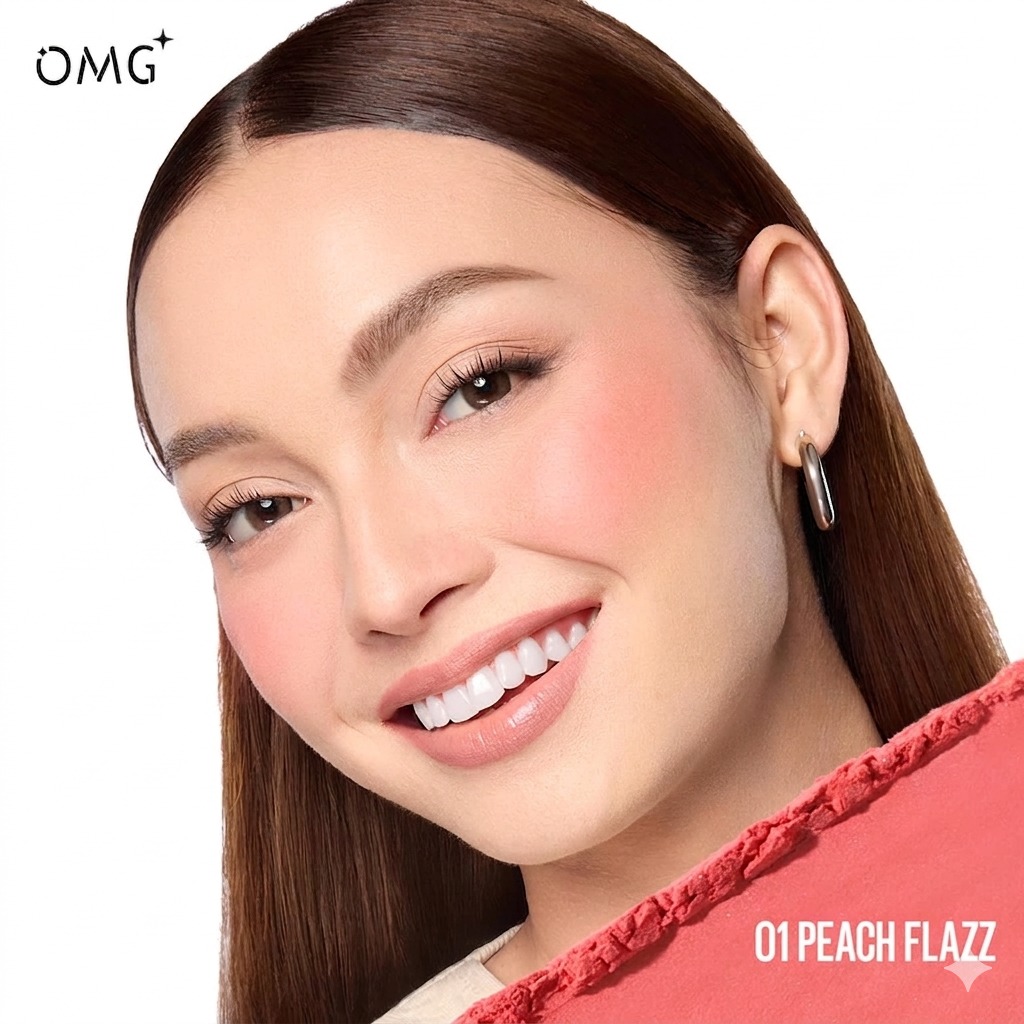 OMG Oh My Glam Powerlast Blush To Go 2.5gr - 01 Peach Flazz