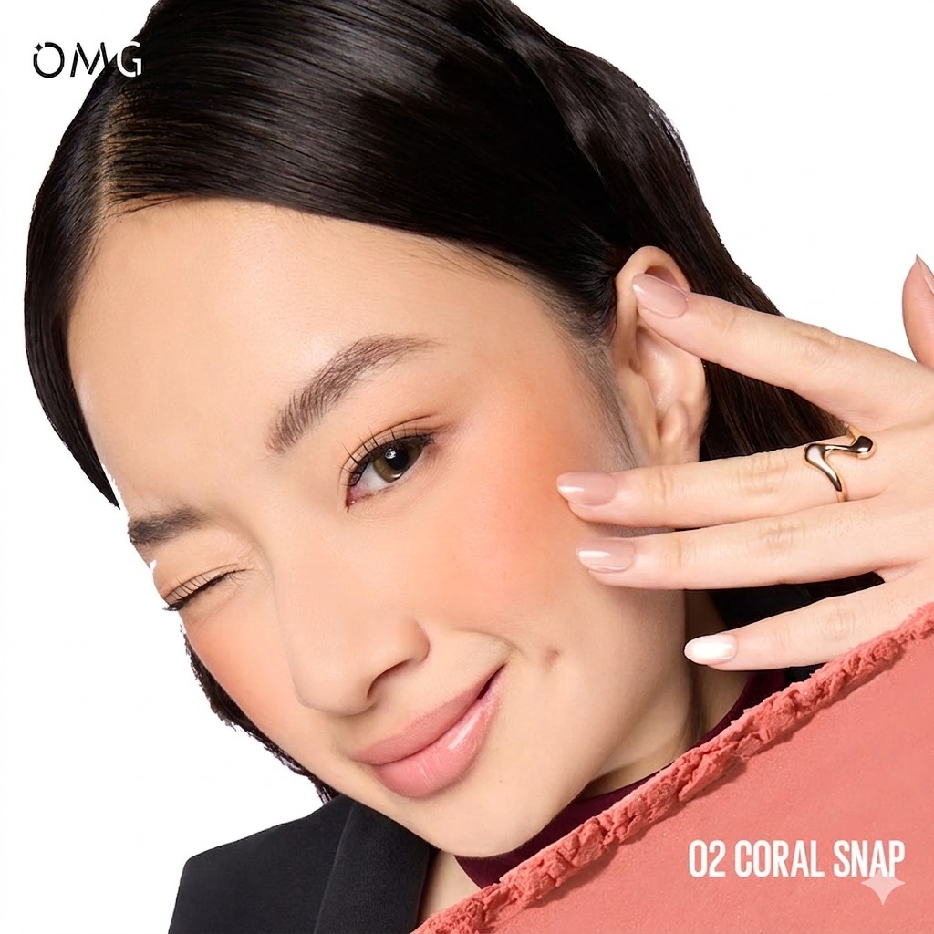 OMG Oh My Glam Powerlast Blush To Go 2.5gr- 02 Coral Snap