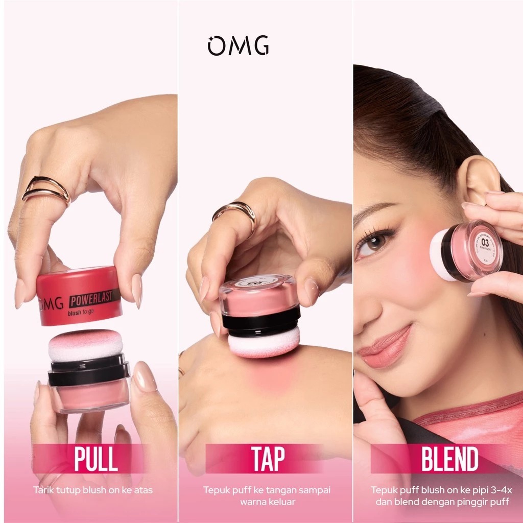 OMG Oh My Glam Powerlast Blush To Go 2.5gr - 04 Mauve Beat