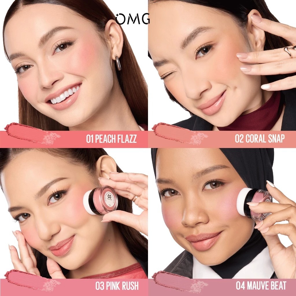 OMG Oh My Glam Powerlast Blush To Go 2.5gr - 04 Mauve Beat