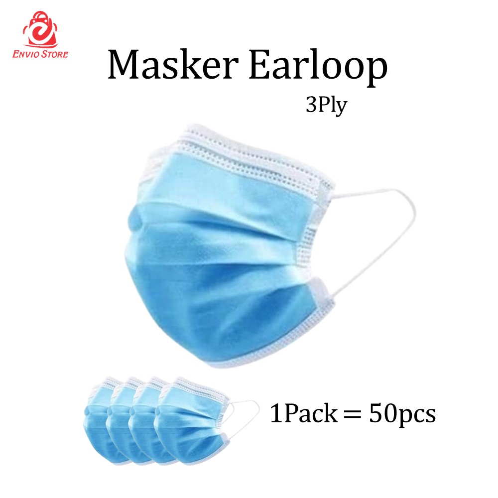 disposable masker 3 ply face mask earloop