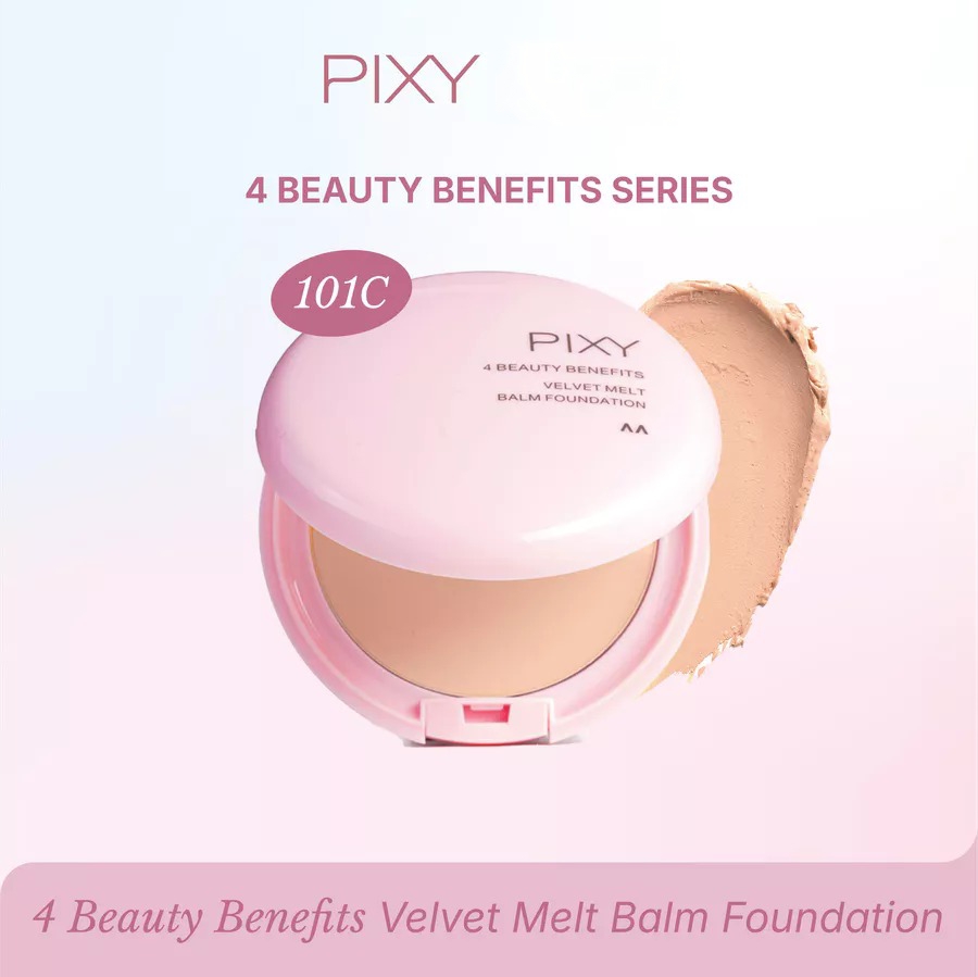 Pixy 4 Beauty Benefits Velvet Melt Balm Foundation 8gr - 101C Vanilla