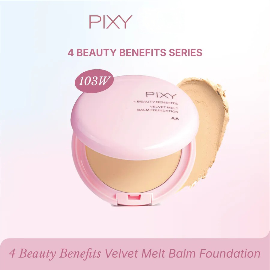 Pixy 4 Beauty Benefits Velvet Melt Balm Foundation 8gr - 103W Shell