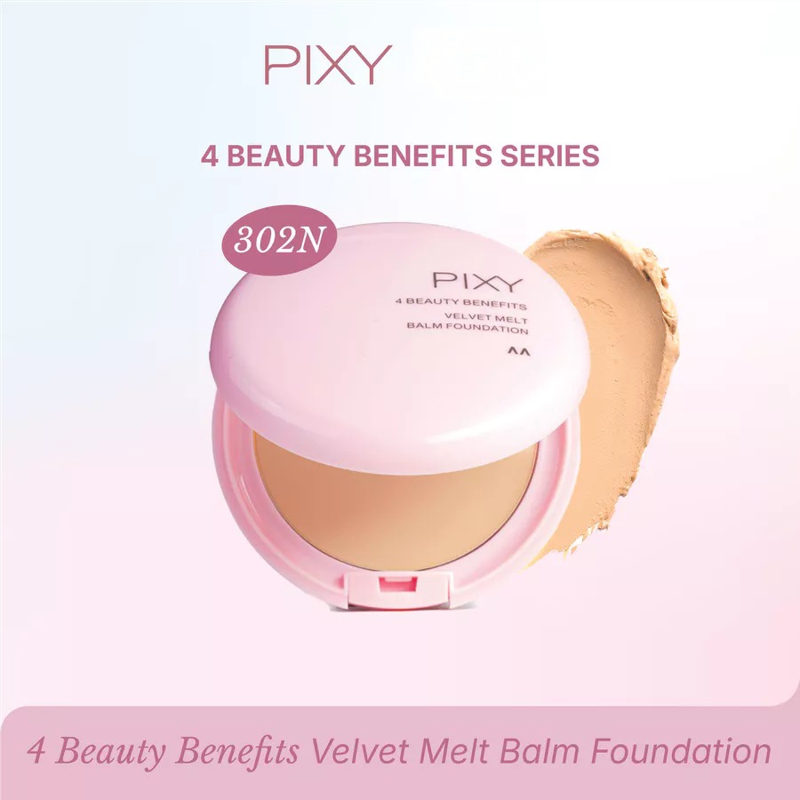 Pixy 4 Beauty Benefits Velvet Melt Balm Foundation 8gr - 302N Beige