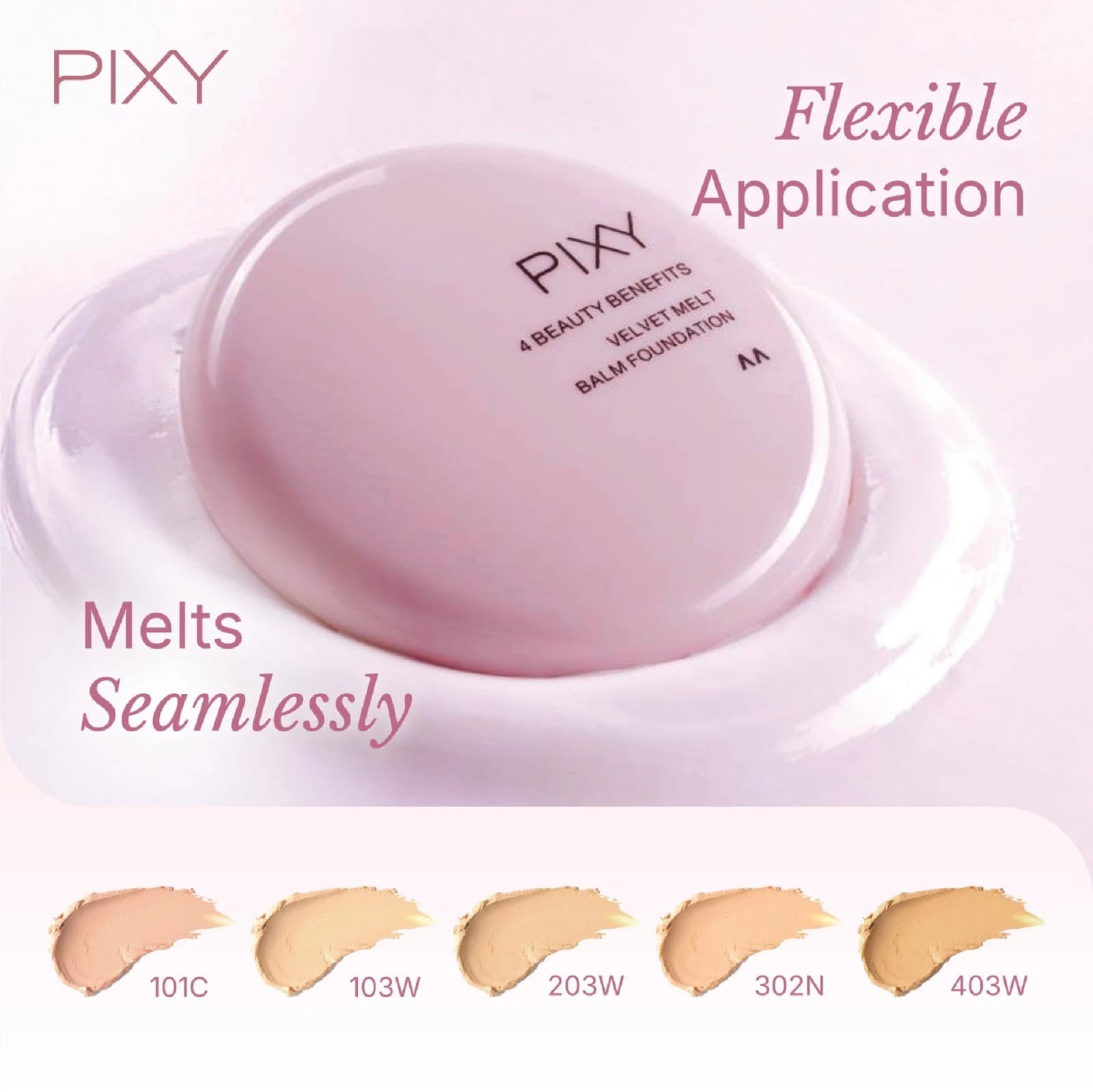 Pixy 4 Beauty Benefits Velvet Melt Balm Foundation 8gr - 403W Sand
