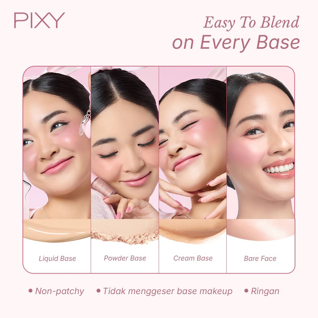 Pixy Cheeky Fit Serum Blush 3.5ml - 01 Coral Tutu