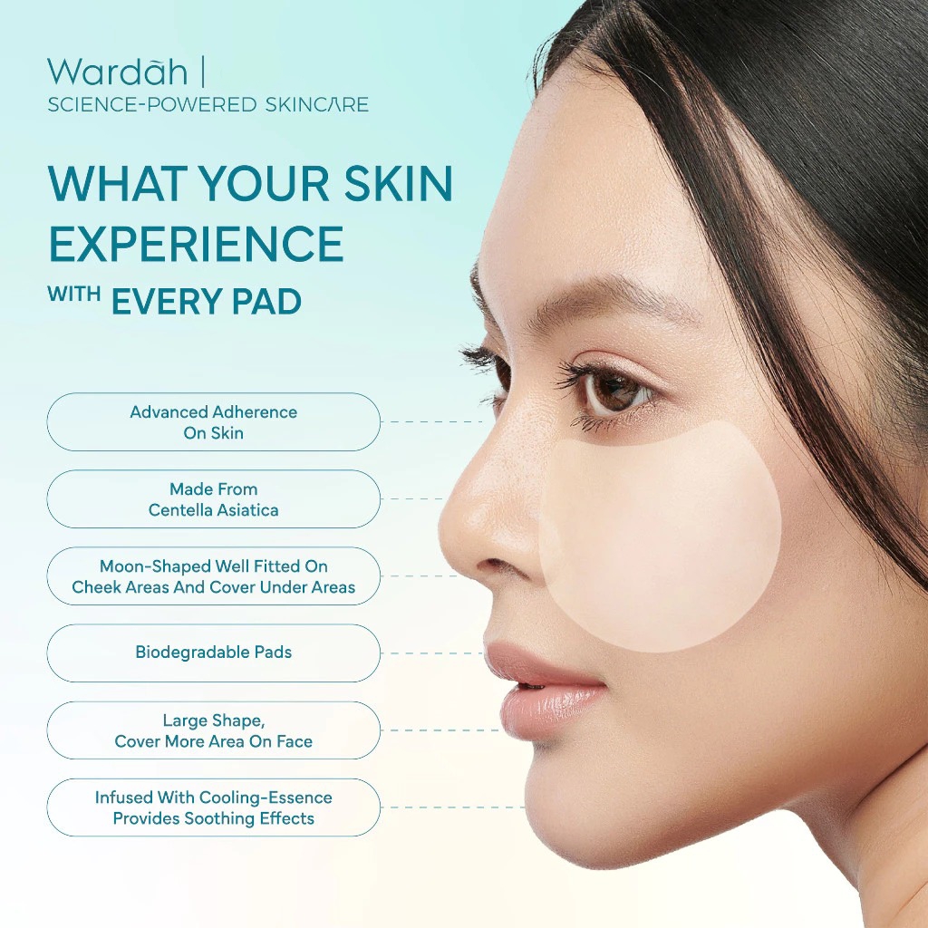 Wardah Madecassoside Ectoin Barrier Calming Toner Pad 50pcs 100ml