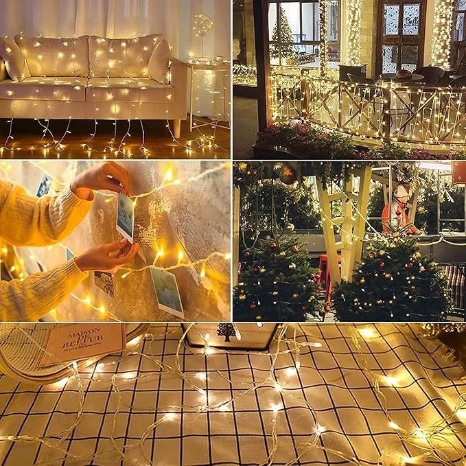 Tumblr Lampu LED (7 Meter 5Watt) - WARM WHITE (Lampu Hias / Natal Warna Warni)