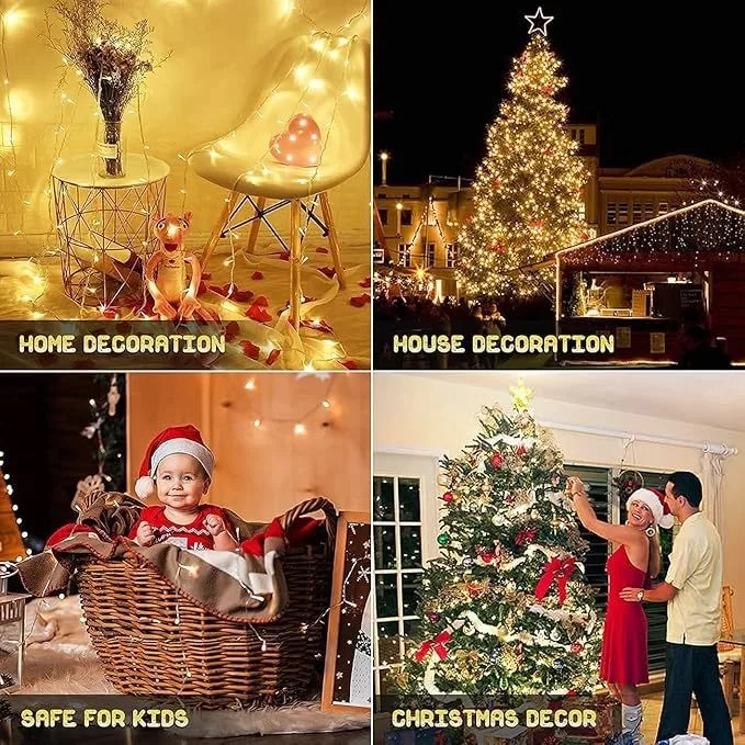 Tumblr Lampu LED (7 Meter 5Watt) - WARM WHITE (Lampu Hias / Natal Warna Warni)