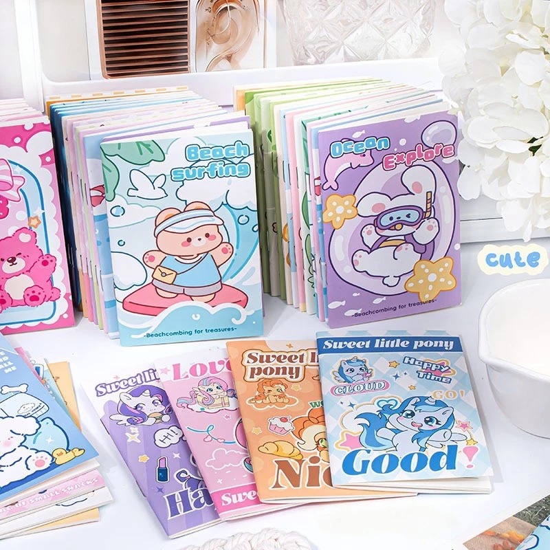 Buku Catatan Mini Motif Kartun Lucu (85x115mm) Buku Catatan Mini Motif Kartun Lucu (85x115mm)