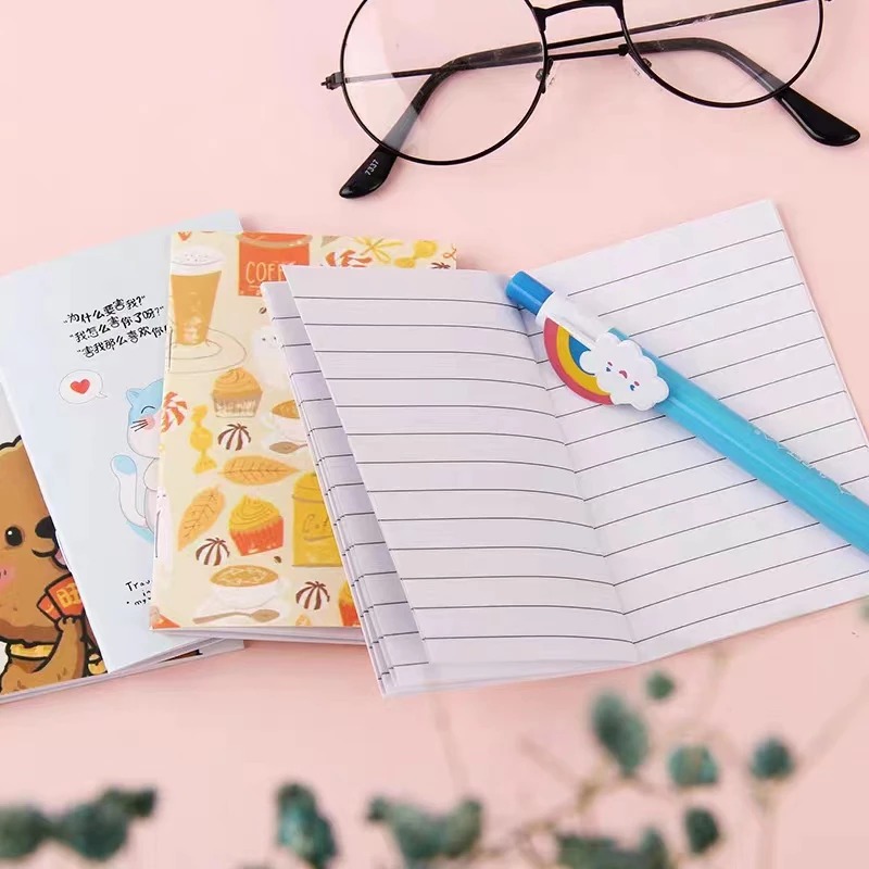 Buku Catatan Mini Motif Kartun Lucu (85x115mm)