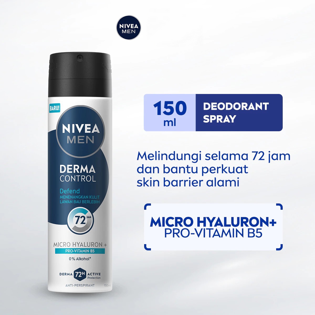 Nivea Deodorant Spray Derma Series 150ml - Defend MEN (Pro-Vitamin B5)