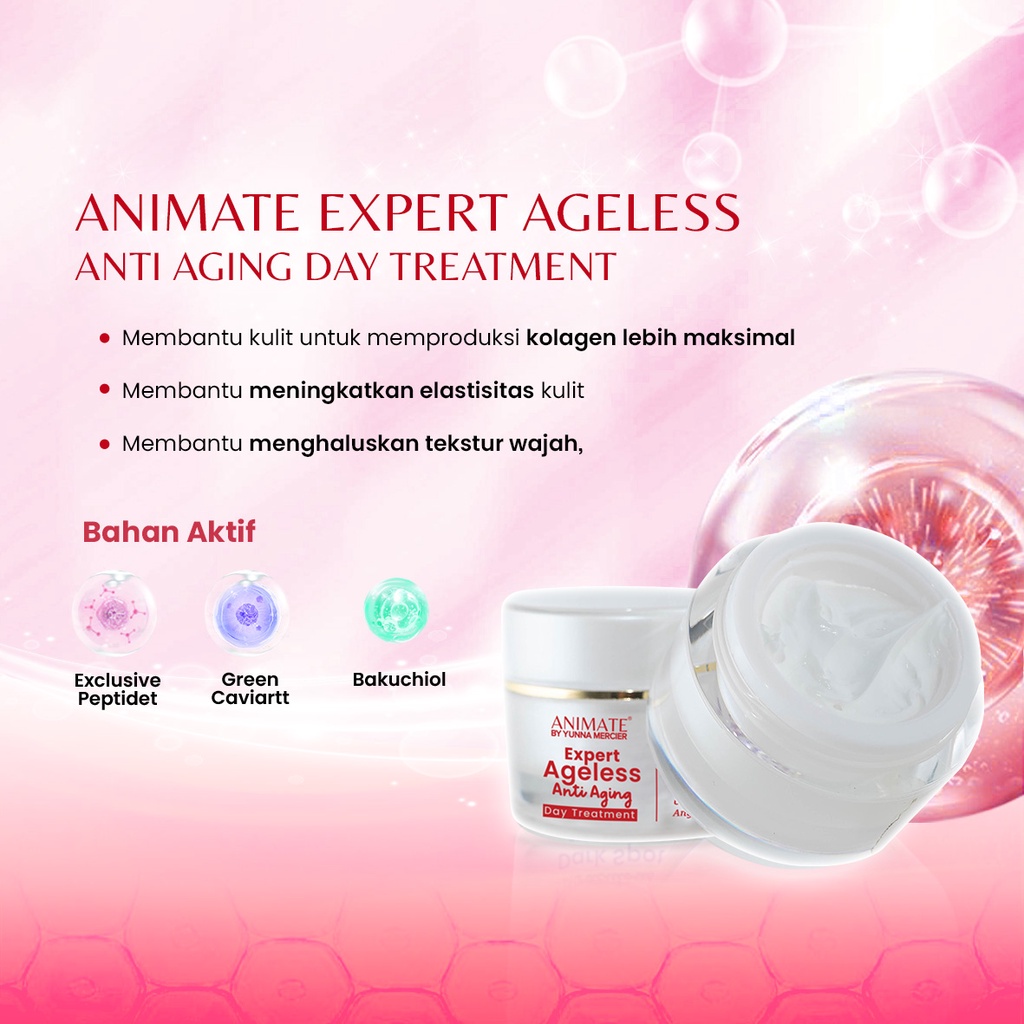 Paket Animate Expert Ageless Anti Aging Series 5in1 (Merah)