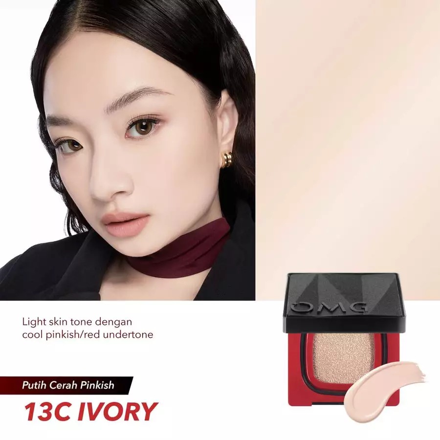 Oh My Glam Ultimatte Power Cushion 11gr - 13C Ivory (OMG)