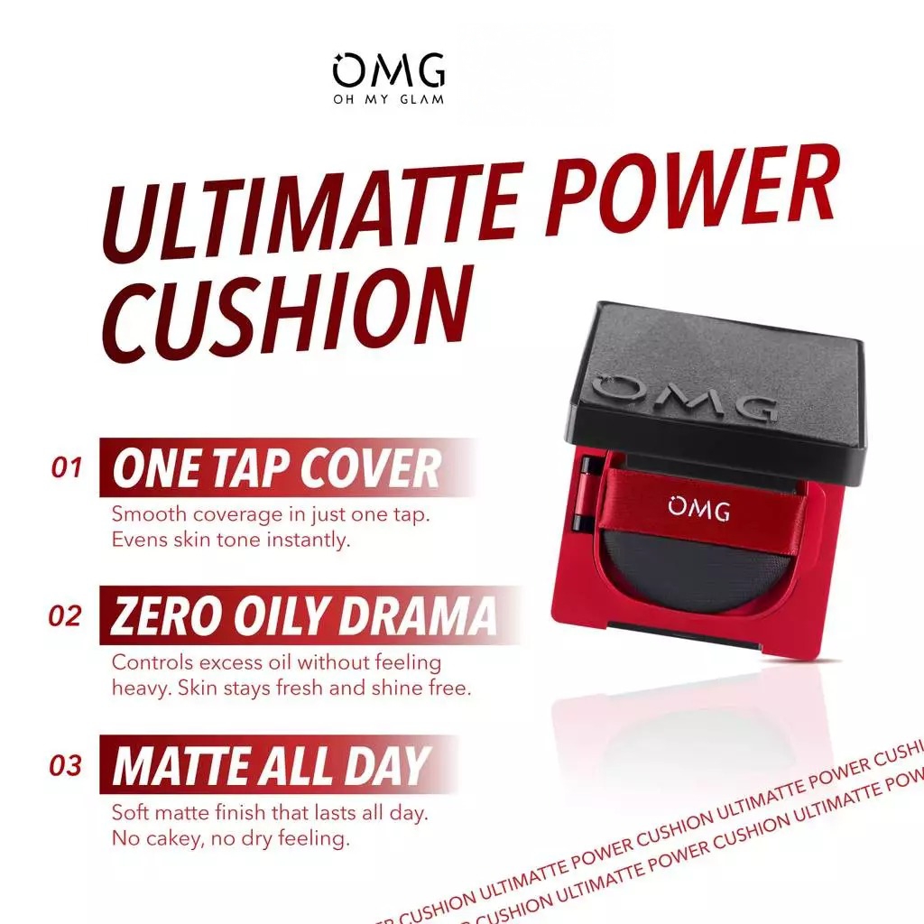Oh My Glam Ultimatte Power Cushion 11gr - 20N Vanilla (OMG)