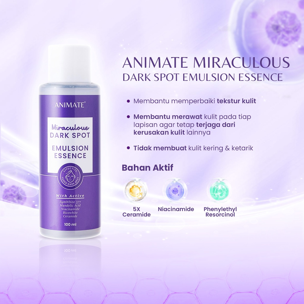 Paket Animate Miraculous Dark Spot Series 5in1 (Ungu) Paket Animate Miraculous Dark Spot Series 5in1 (Ungu)