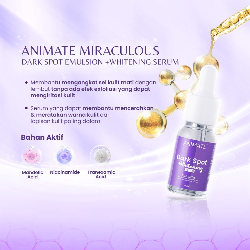 Paket Animate Miraculous Dark Spot Series 5in1 (Ungu) Paket Animate Miraculous Dark Spot Series 5in1 (Ungu)