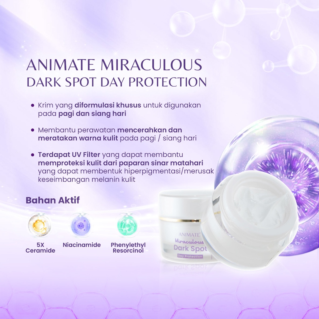 Paket Animate Miraculous Dark Spot Series 5in1 (Ungu) Paket Animate Miraculous Dark Spot Series 5in1 (Ungu)