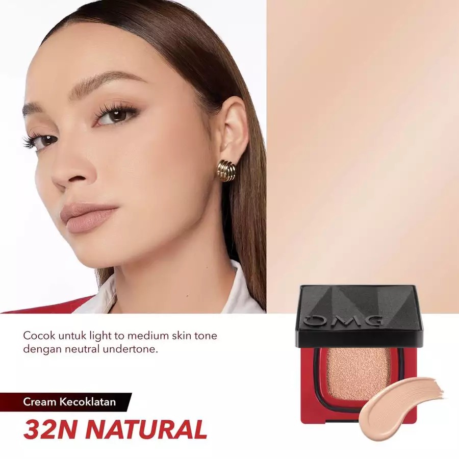 Oh My Glam Ultimatte Power Cushion 11gr - 32N Natural (OMG)