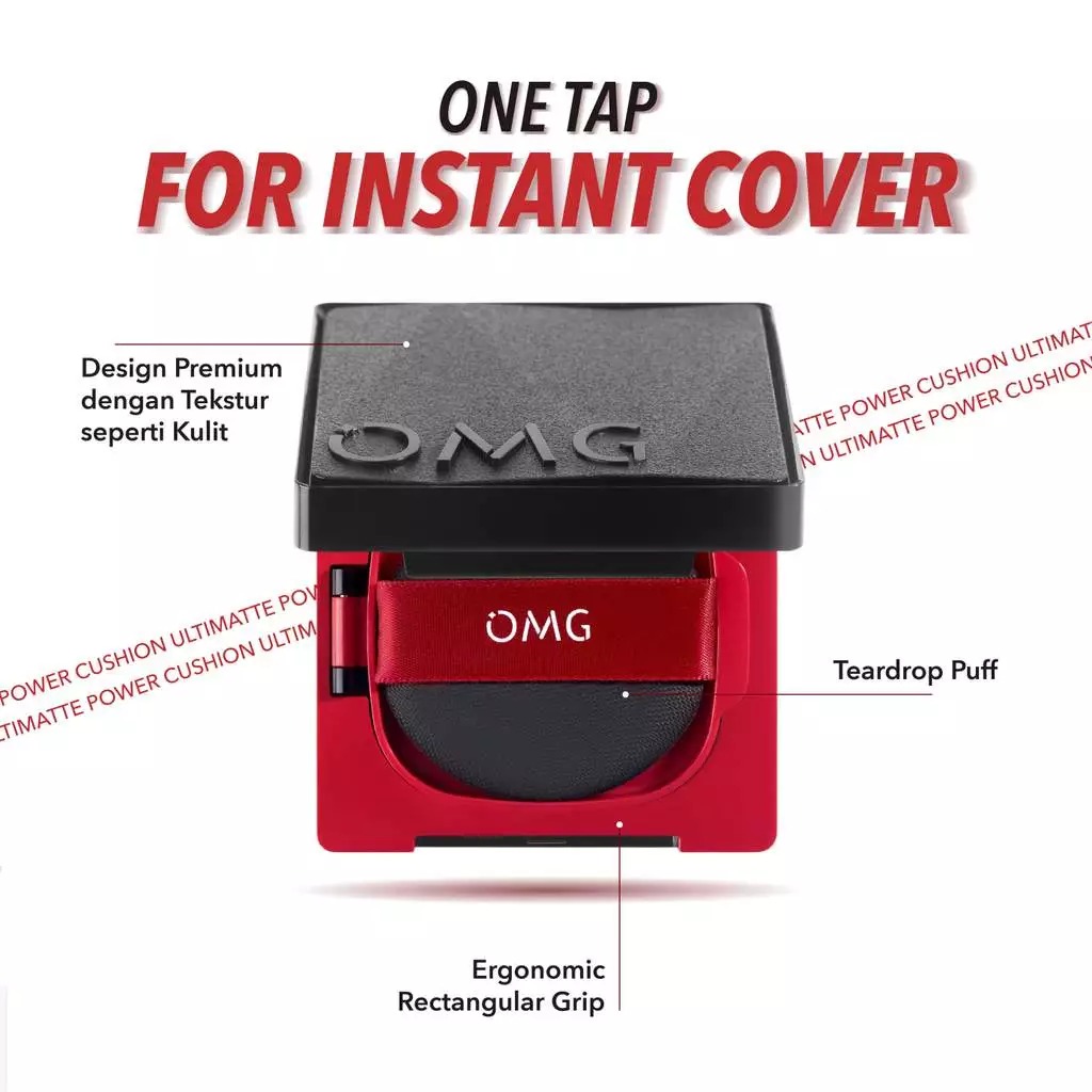 Oh My Glam Ultimatte Power Cushion 11gr - 41W Sand (OMG)