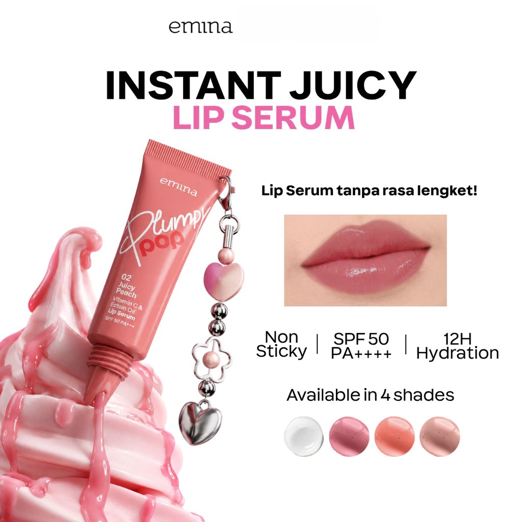 Emina Plumpy Pop Lip Serum SPF50 PA++++ 7gr - 03 Choco Float