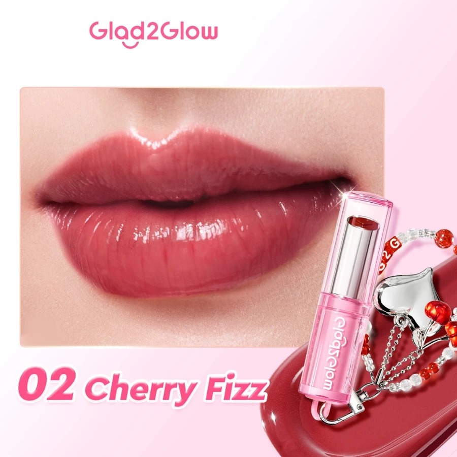 Glad 2 Glow Glowy Tint Lip Balm 3g - 02 Cherry Fizz