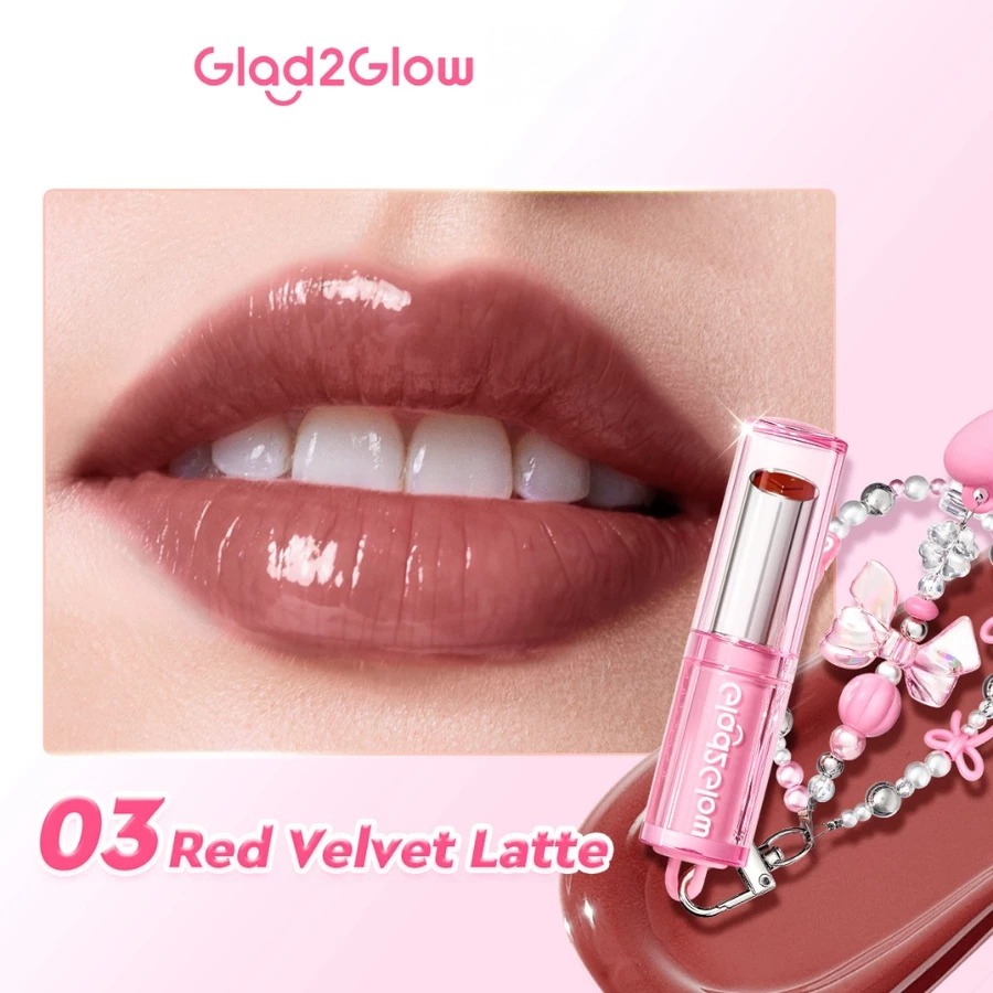 Glad 2 Glow Glowy Tint Lip Balm 3g - 03 Red Velvet Latte