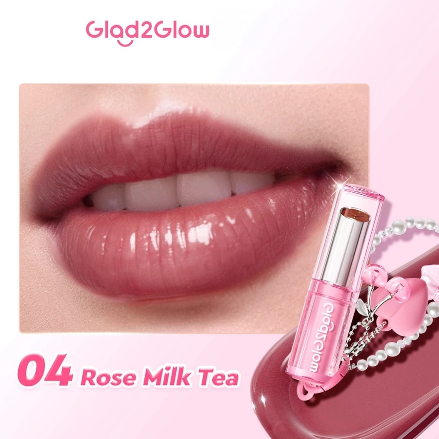 Glad 2 Glow Glowy Tint Lip Balm 3g - 04 Rose Milk Tea