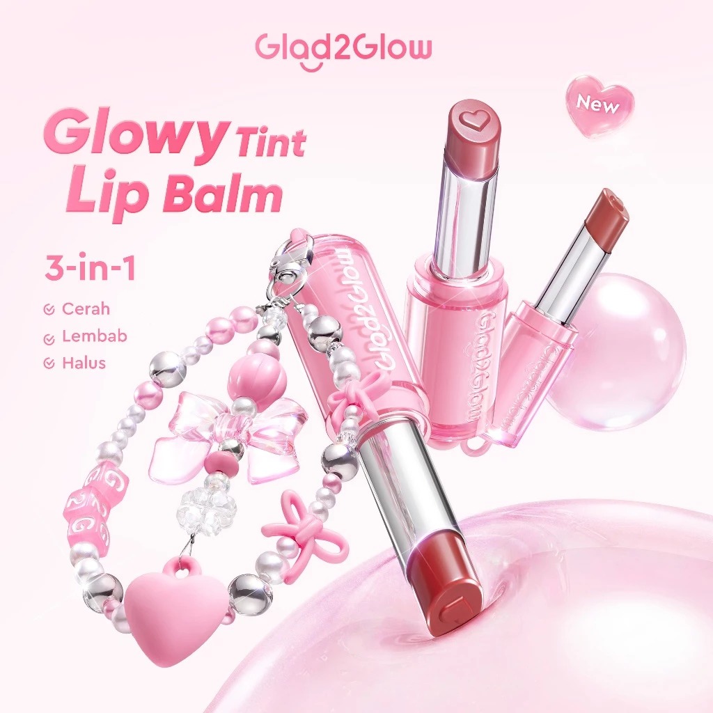 Glad 2 Glow Glowy Tint Lip Balm 3g - 04 Rose Milk Tea